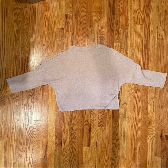 Pull&Bear mauve cold-shoulder sweater - Picture 4 of 4